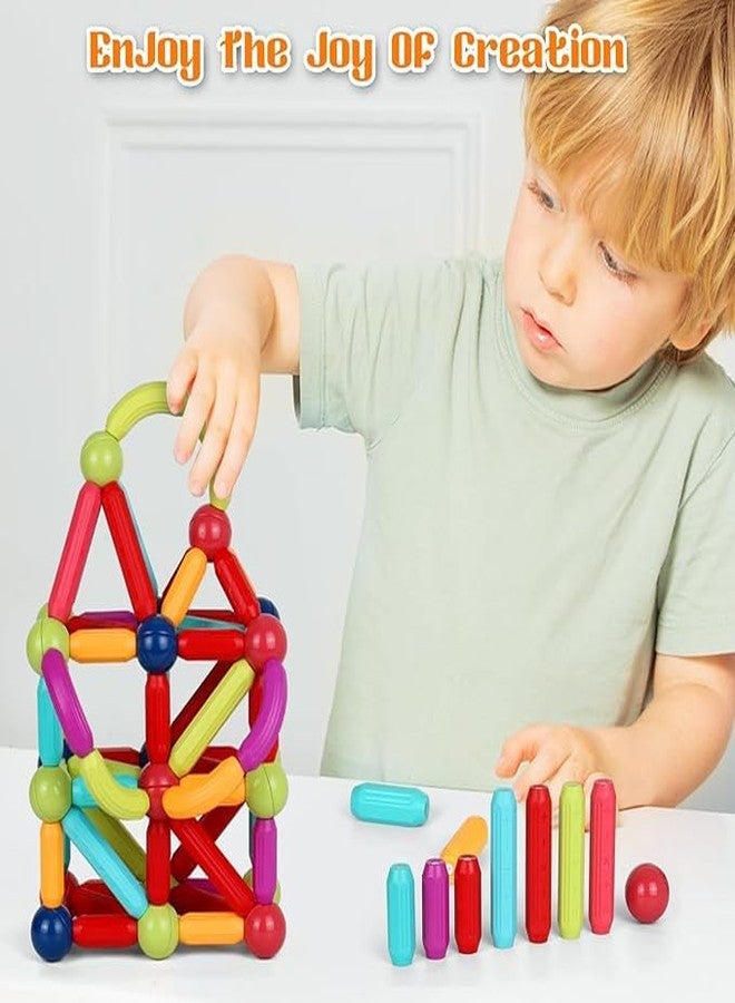 Tendula Magnetic Sticks with Balls,Magnetic Ball and Rods Set,Sticks Building Blocks for Kids, 3+ Year Old Children Boy Girl Educational Construction Toy (Magnetic Sticks & Ball, 32, Piece) - Image 3